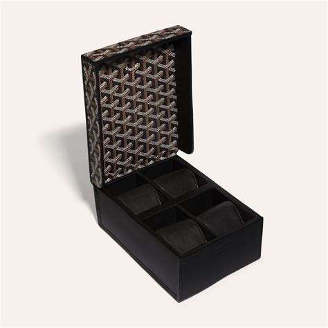 goyard 4 watch box|watch boxes for traveling.